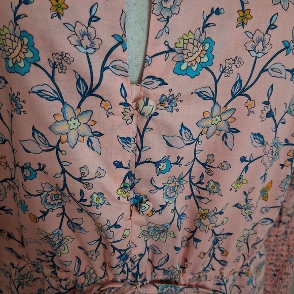 Tuckernuck Hyacinth House Light Pink Floral Lucille Maxi Dress Size Large NWOT - Picture 6 of 14